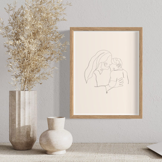 Christ and Child Physical Print