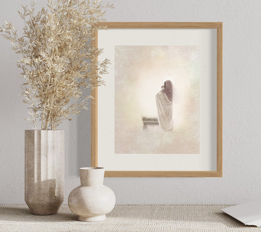 Sacred Moments - Mary and Baby Jesus Physical Art Print